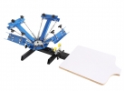 Manual Screen Printer - 4 color 1 station silk screen printing machine