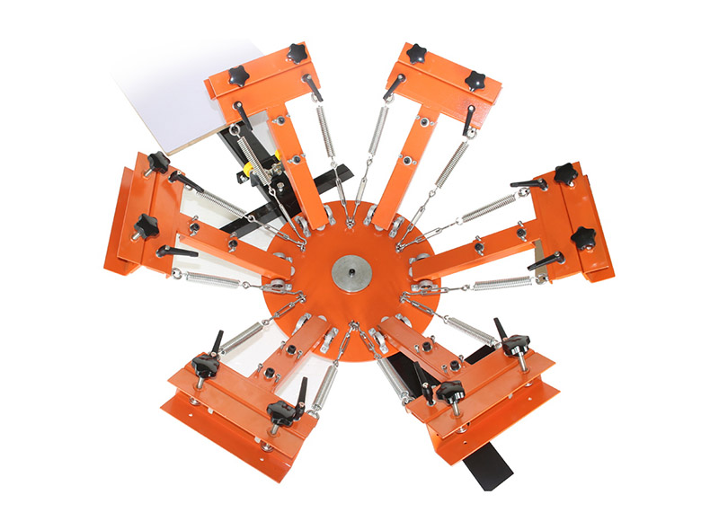 4 color 2 station screen printing machine table top rotary manual printing machine