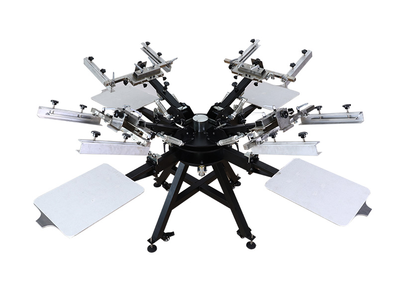 4 color 4 station screen printing machine heavy duty with micro-registration