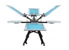 Manual Screen Printer - NS404-MR15 4 color 4 station silk screen printing machine