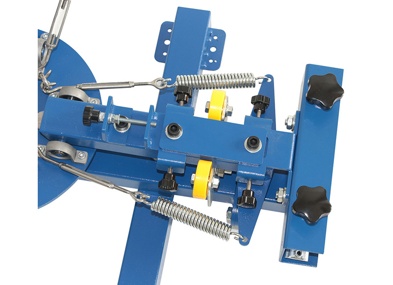 table top printing machine 4 color 1 station rotary silk screen printing machine