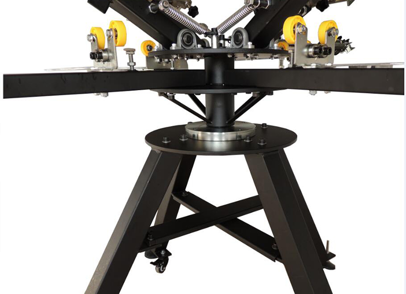 New Manual double Rotary Screen printing machine 8 colors 8 stations screen printer tshirt silk screen printing machine